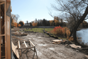Construction of Mill Pond homes