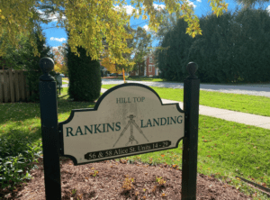 Welcome to rankins landing entry sign