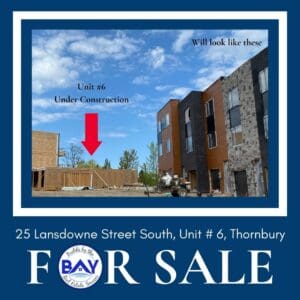 Towns of Thornbury 25 Lansdowne St S Unit 6 for Sale in Thornbury