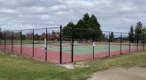 Bayview Park tennis courts in Thornbury Ontario Bayview Park